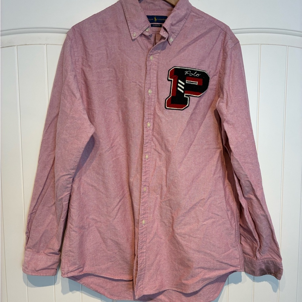 Polo by Ralph Lauren Men's Pink Button Down Shirt